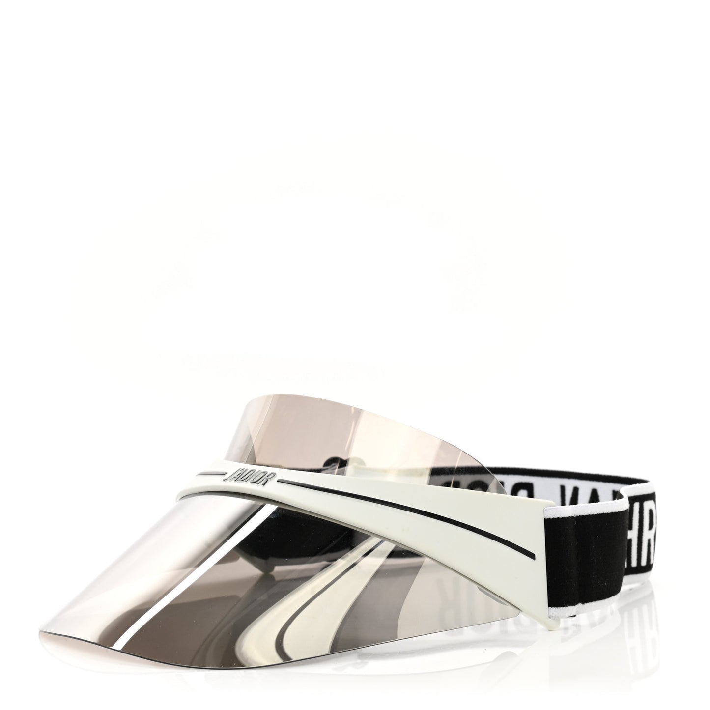 Mirrored DiorClub1 Sun Visor Silver
