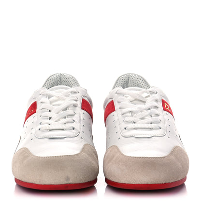 Christian Louboutin Calfskin Suede My K Low Donna Flat Sneakers 40 Bianco 2 of 10