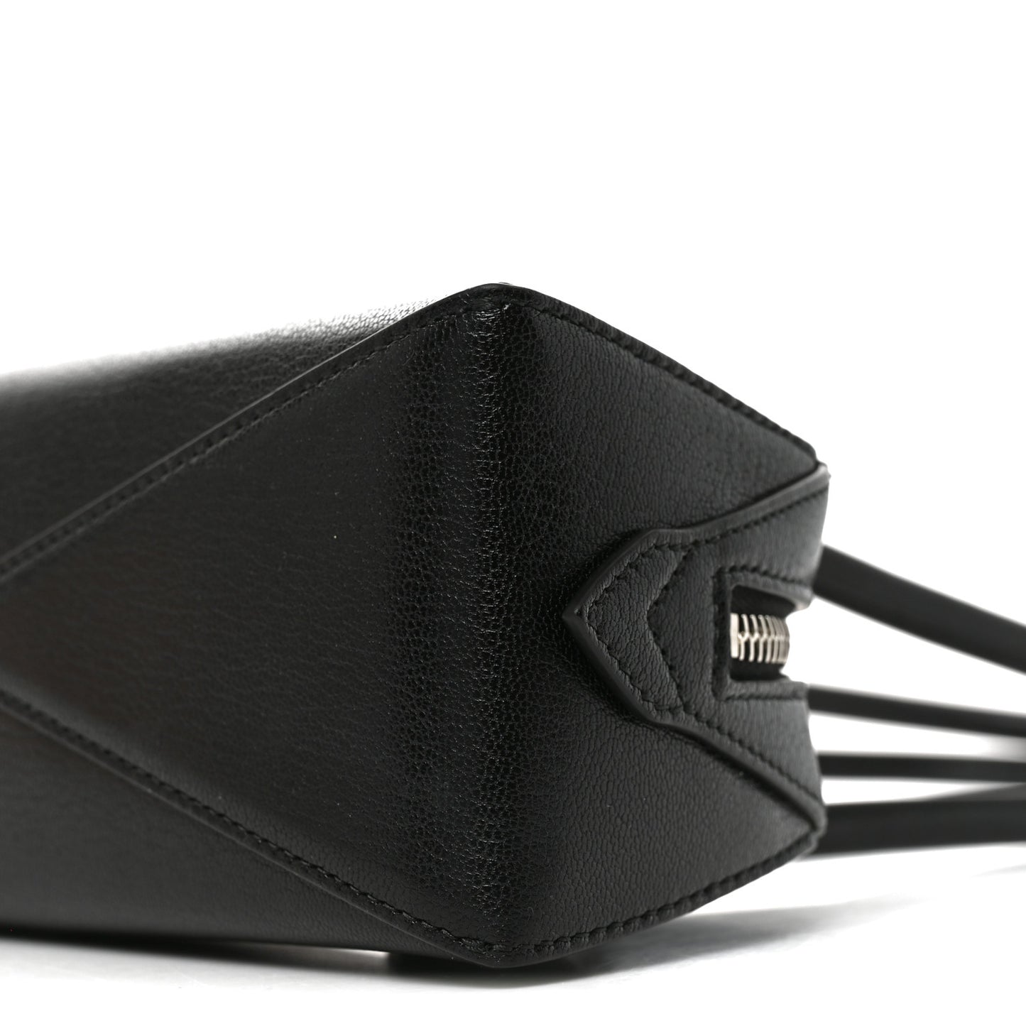 Shiny Goatskin Small Le Teckel Bag Black