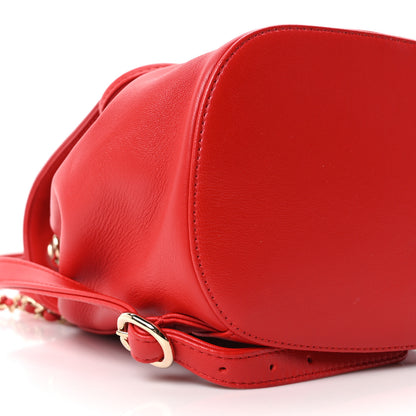 Chanel Lambskin CC Mania Backpack Red 8 of 9