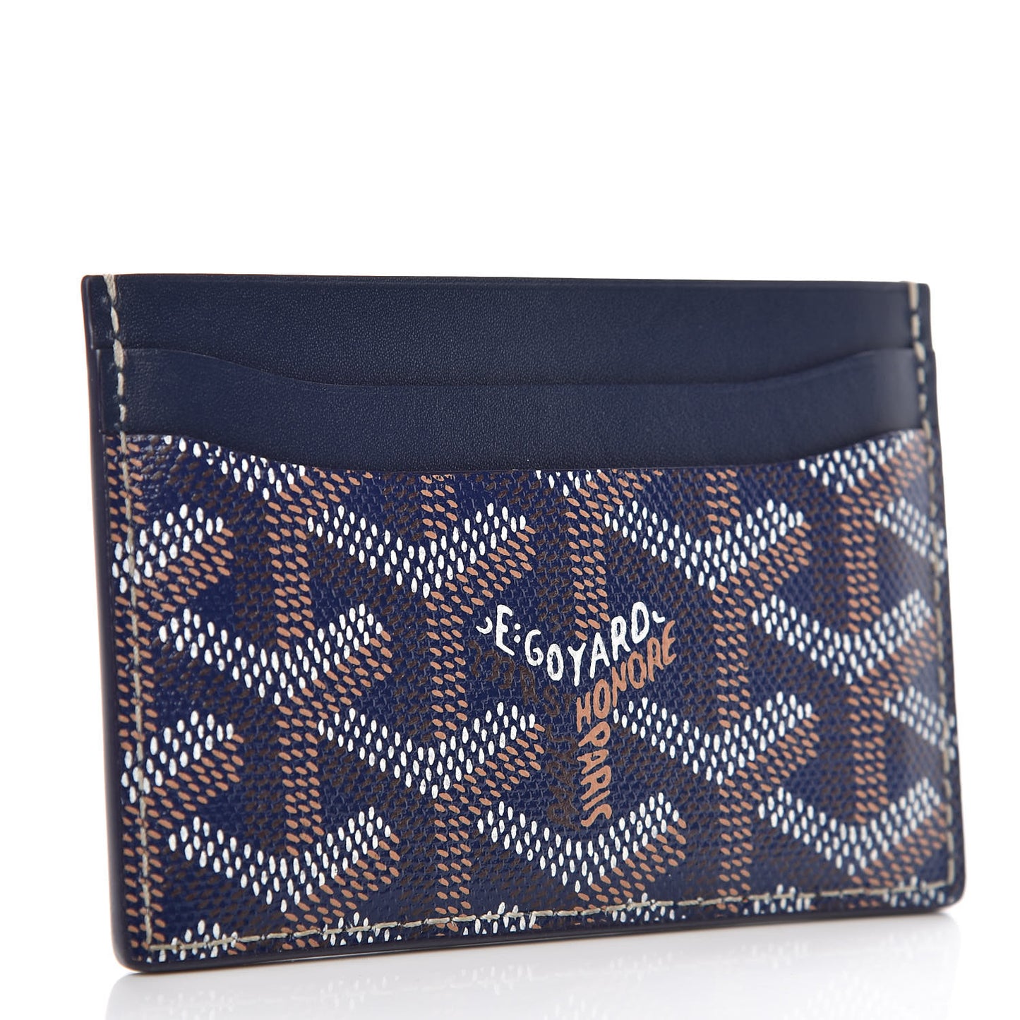 Goyardine Saint Sulpice Card Holder Navy
