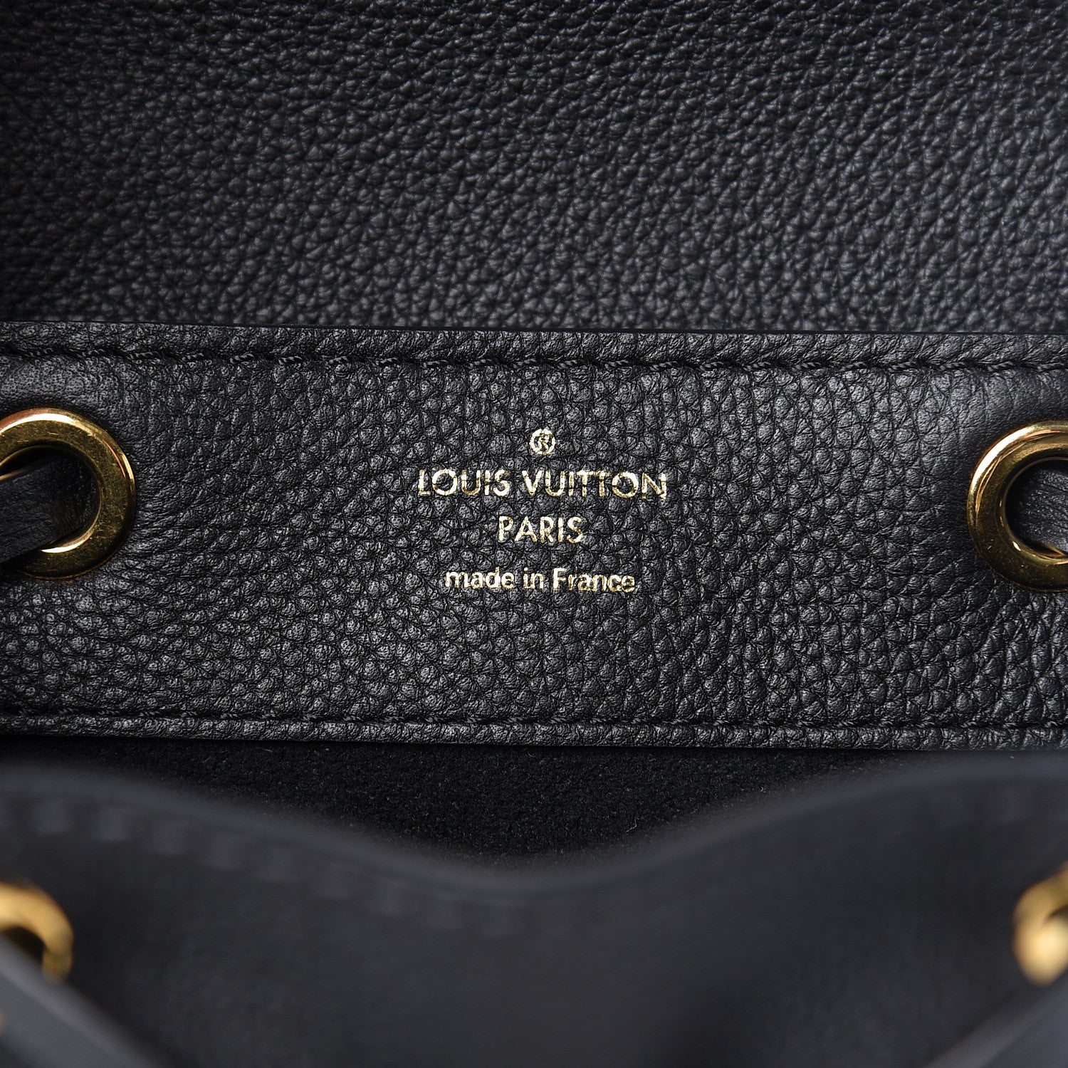 Louis Vuitton Calfskin Lockme Mini Backpack Black 6 of 10