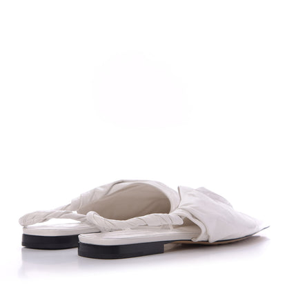 Bottega Veneta Nappa BV Point Ballet Flat 40 White 3 of 8