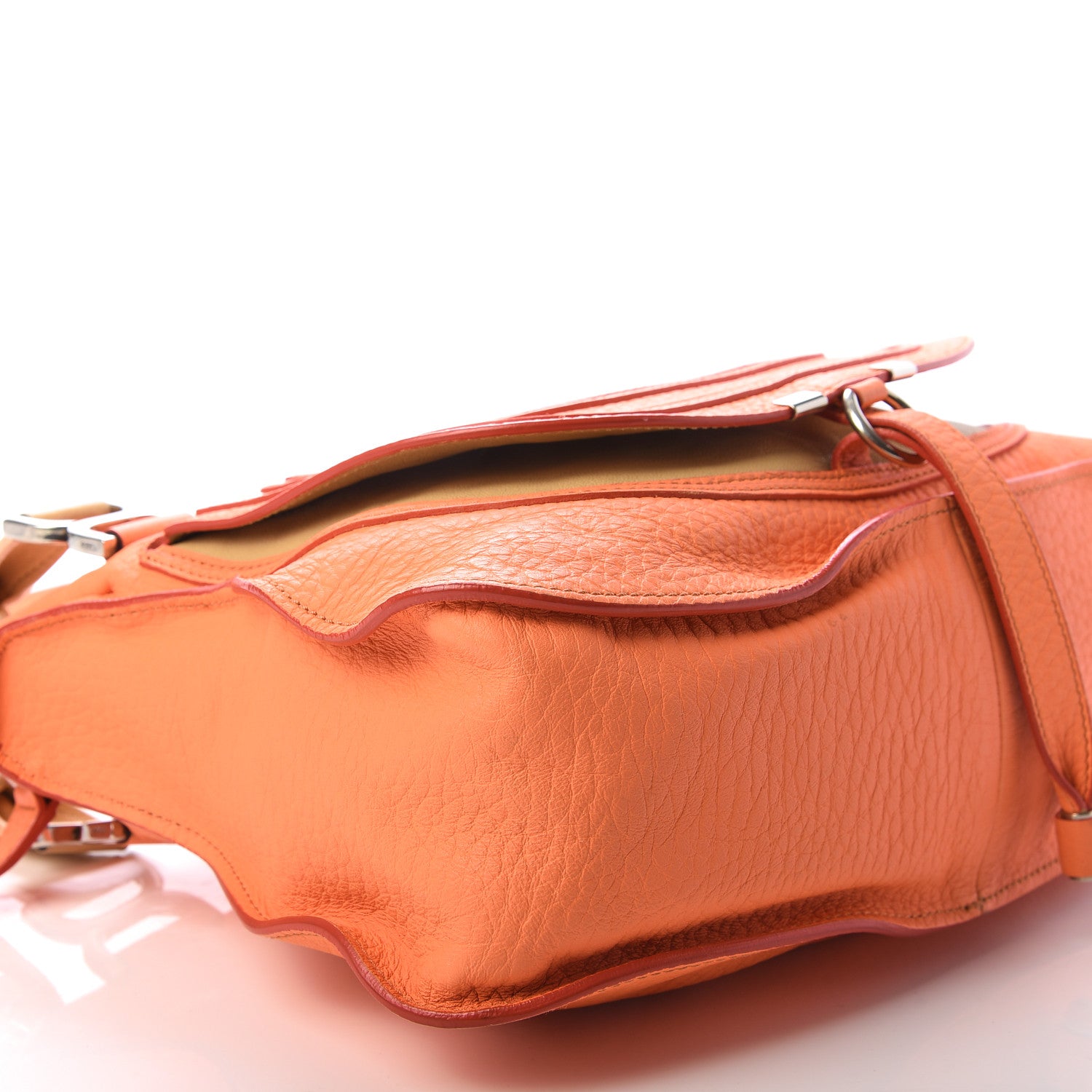 Chloe Calfskin Medium Marcie Satchel Orange Fizz 6 of 12