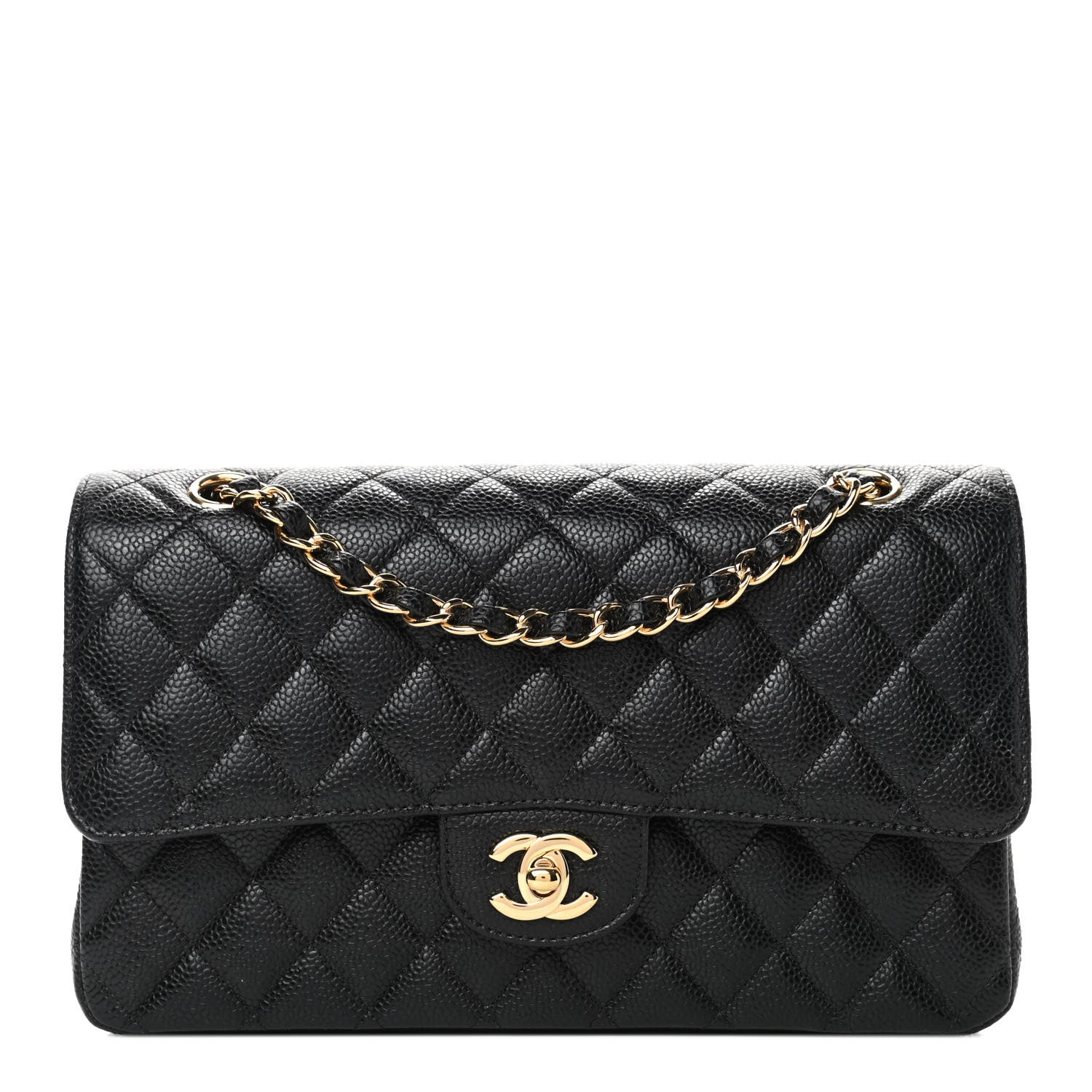 Chanel Caviar Quilted Medium Double Flap Black 1 of 4