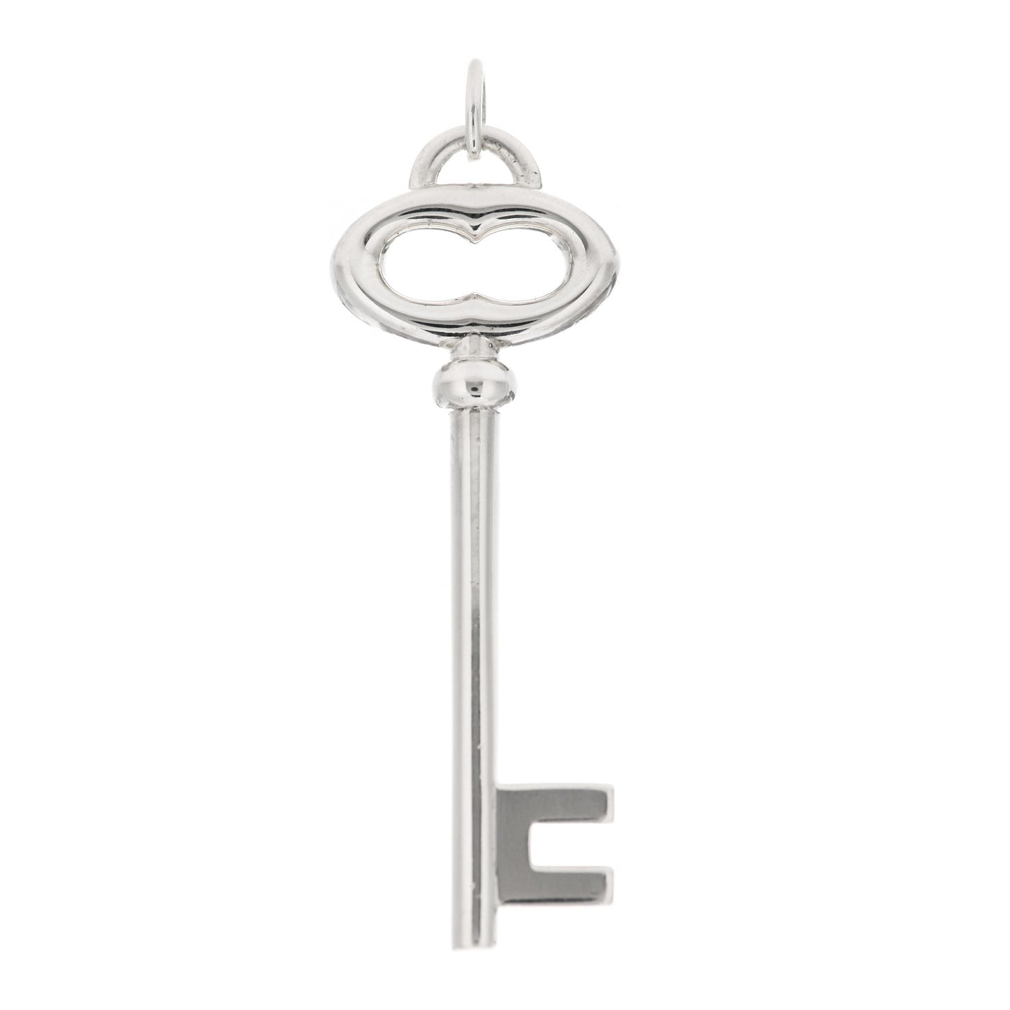 Sterling Silver Vintage Oval Key Pendant