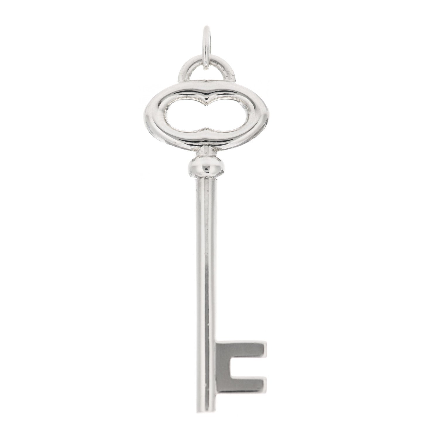 Tiffany Sterling Silver Vintage Oval Key Pendant 1 of 4