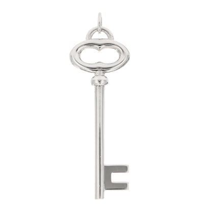 Tiffany Sterling Silver Vintage Oval Key Pendant 1 of 4