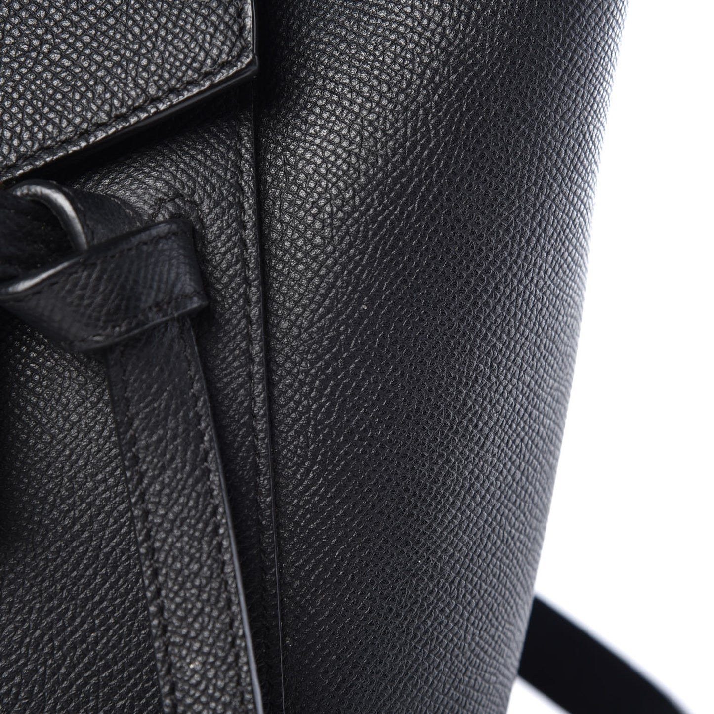 Grained Calfskin Mini Belt Bag Black