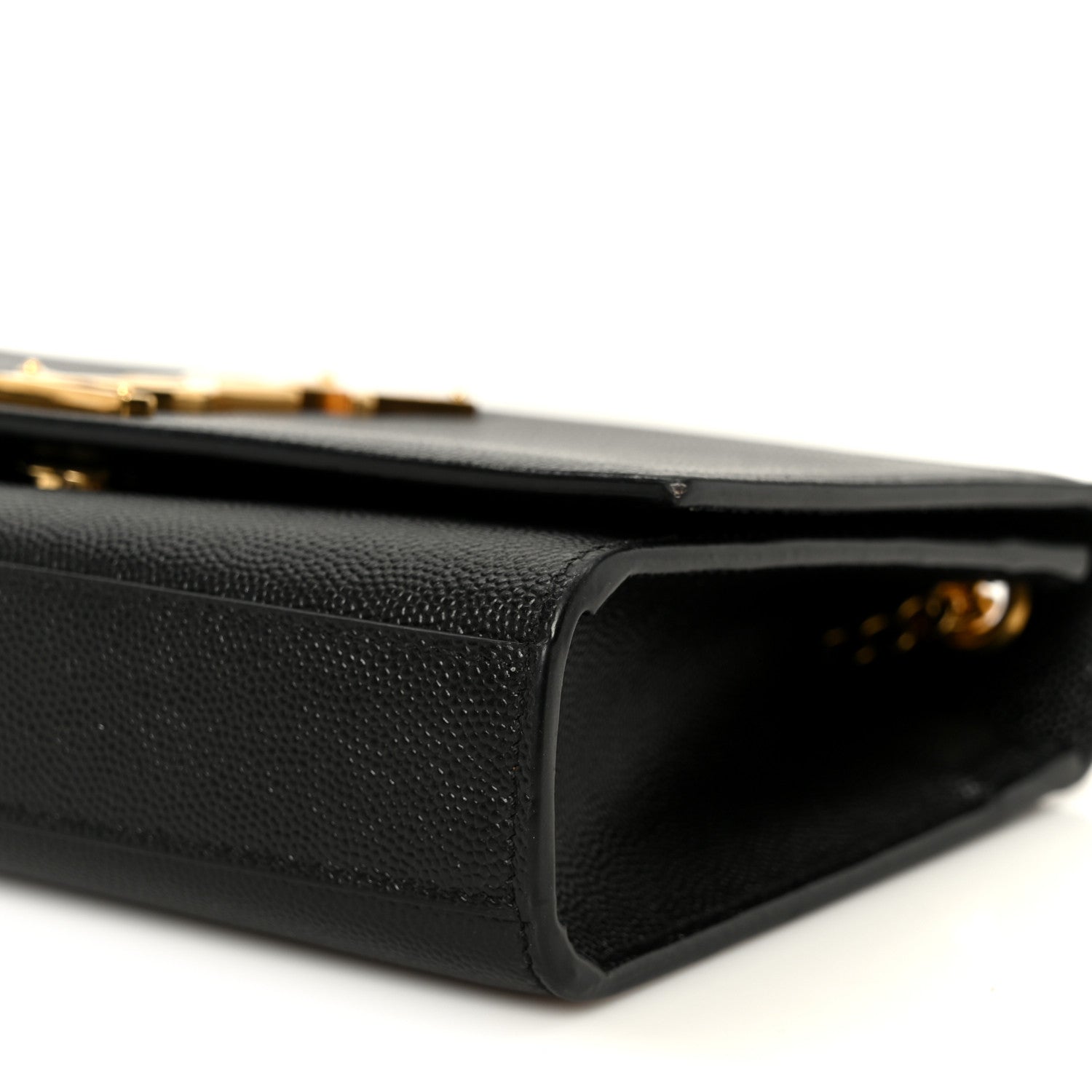 Saint Laurent Grain De Poudre Small Monogram Kate Satchel Black 11 of 14