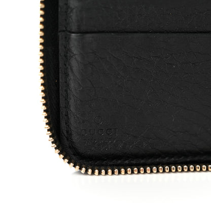 Gucci Pebbled Calfskin Soho Zip Around Wallet Black 6 of 8