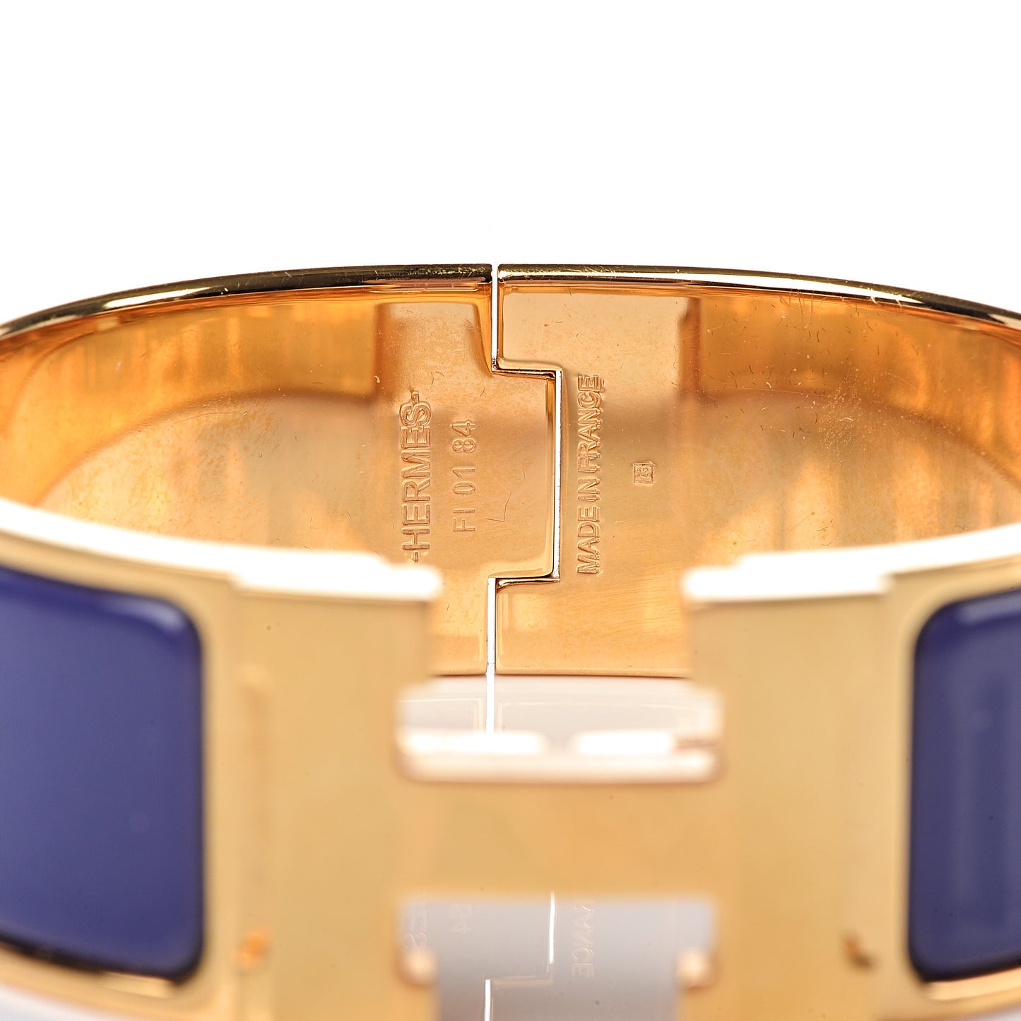 Enamel Wide Clic Clac H Bracelet PM Violet