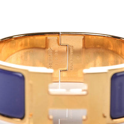 Hermes Enamel Wide Clic Clac H Bracelet PM Violet 4 of 5