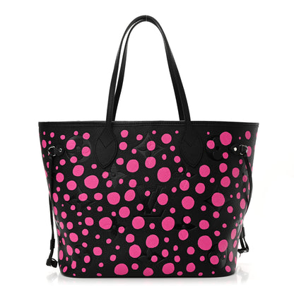 Louis Vuitton LV X YK Empreinte Infinity Dots Neverfull MM Black Fuchsia 1 of 10