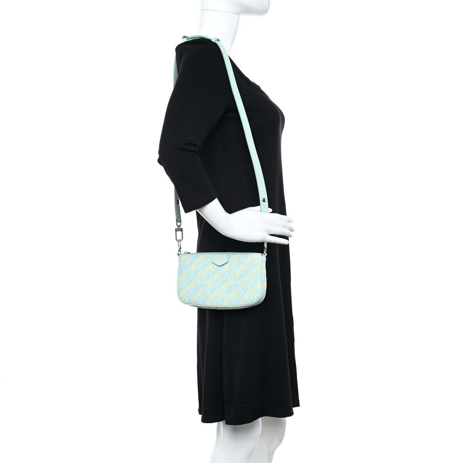Louis Vuitton Empreinte Monogram Summer Stardust Pochette Accessories Water Green 2 of 9