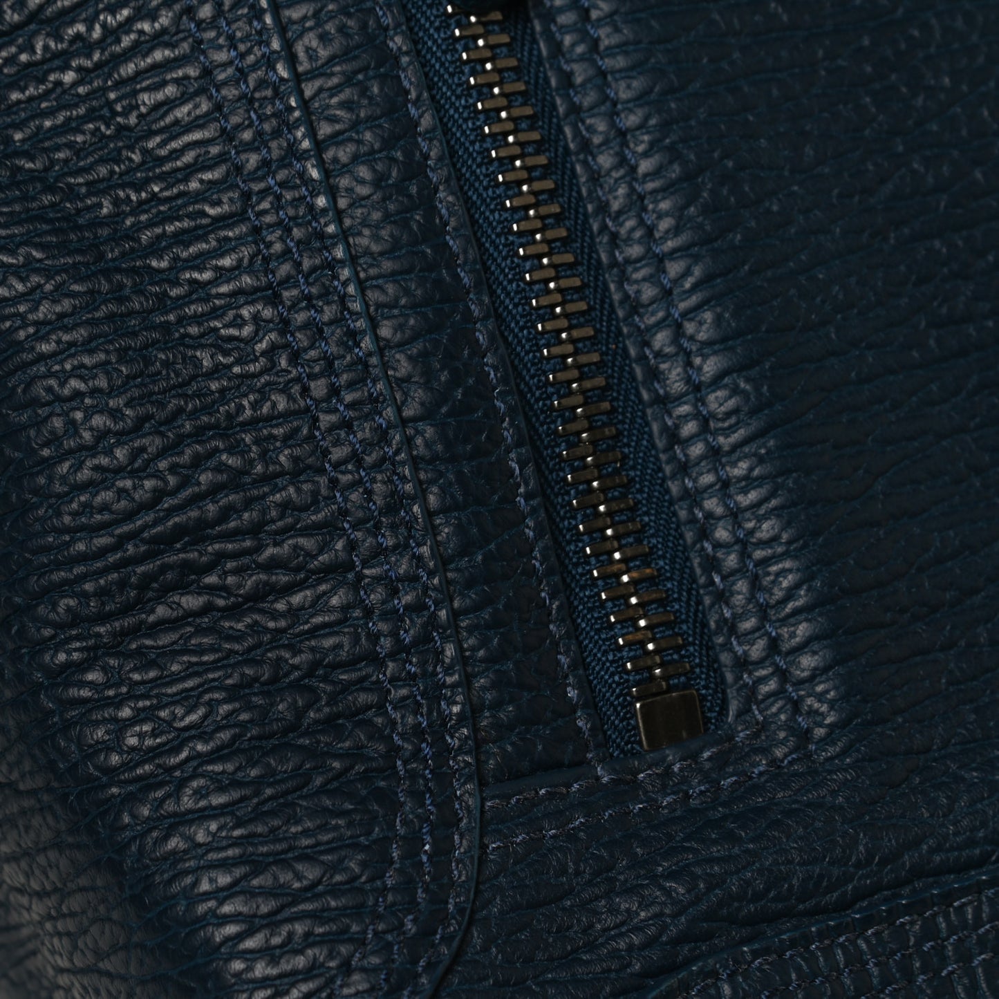Textured Calfskin Pashli Backpack Navy
