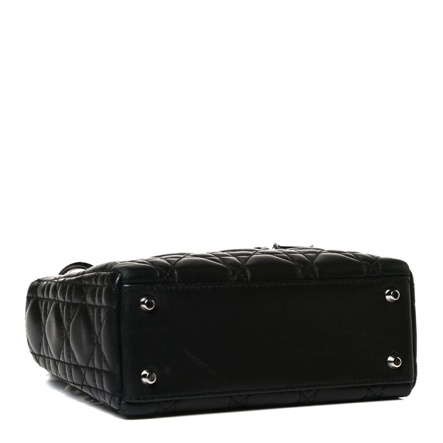 Christian Dior Lambskin Cannage Mini Lady Dior Black 4 of 15