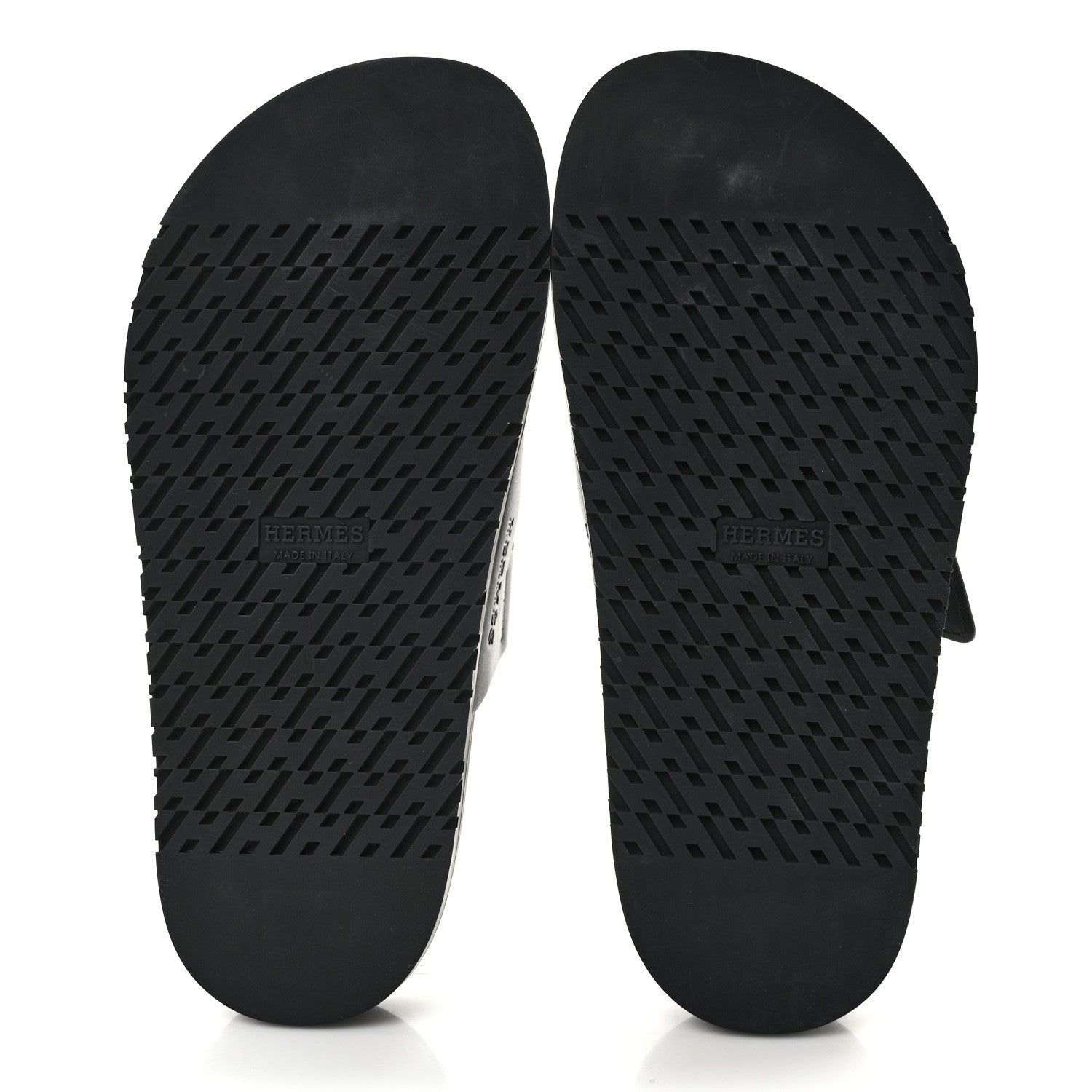 Hermes Calfskin Womens Chypre Sandals 35.5 Black 5 of 9