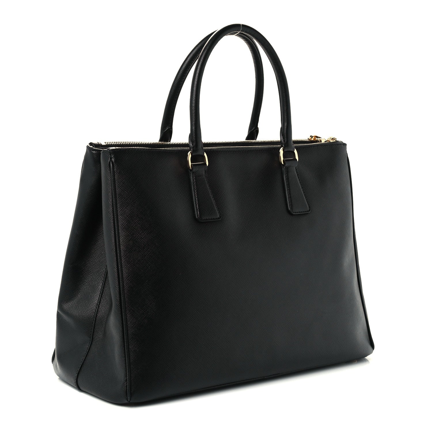 Prada Saffiano Large Galleria Double Zip Tote Black 3 of 10