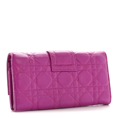 Christian Dior Lambskin Cannage Miss Dior Chain Wallet Dark Pink 3 of 12