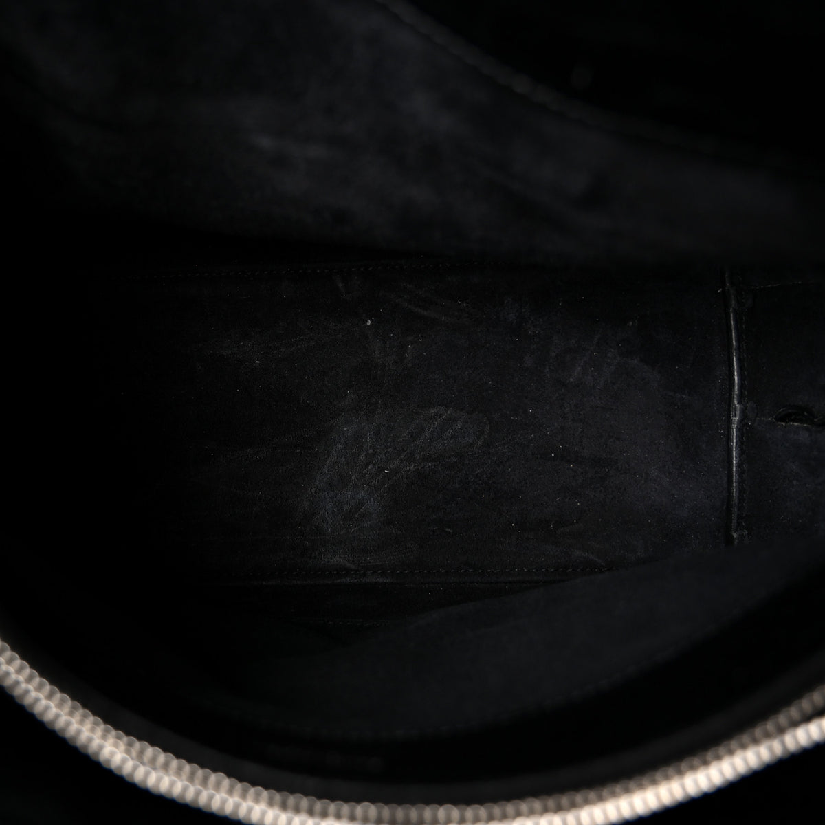 Calfskin Crocodile Embossed Small Supple Sac de Jour Black