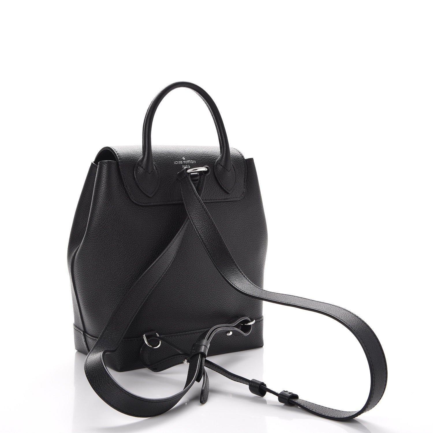 Louis Vuitton Calfskin Lockme Backpack Black 3 of 7