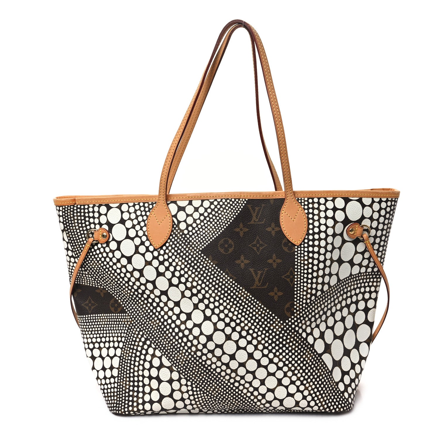 Louis Vuitton Monogram Kusama Waves Neverfull MM White 1 of 10