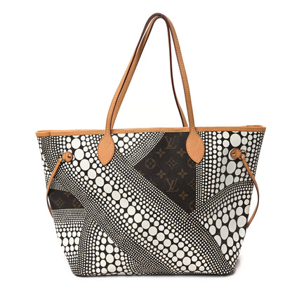 Louis Vuitton Monogram Kusama Waves Neverfull MM White 1 of 10