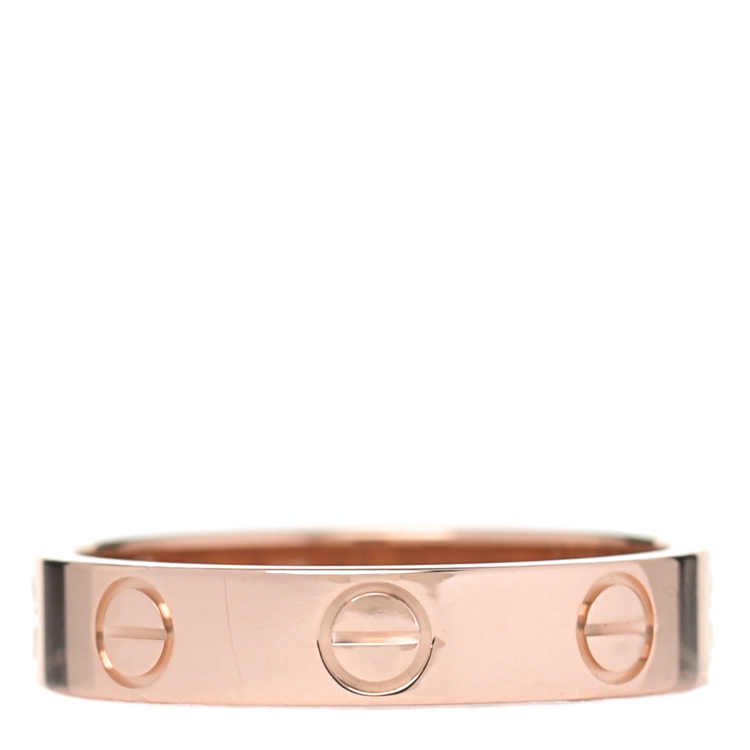 Cartier 18K Pink Gold 3.5mm LOVE Wedding Band Ring 49 4.75 1 of 4