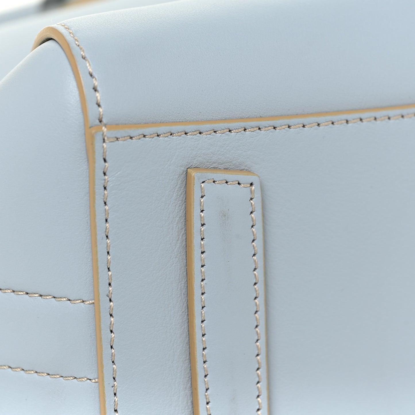 Metallic Calfskin Mini Antigona Blue Silver