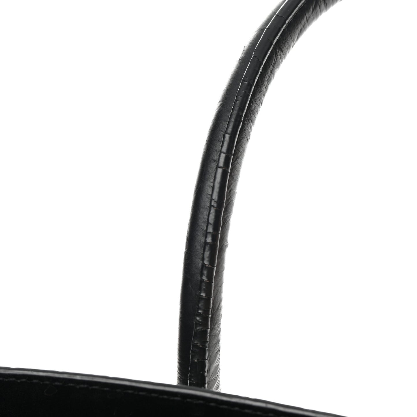 Calfskin Crocodile Embossed Large Sac De Jour Carryall Black