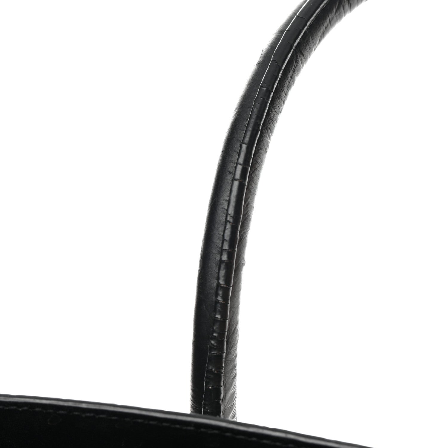 Saint Laurent Calfskin Crocodile Embossed Large Sac De Jour Carryall Black 24 of 26