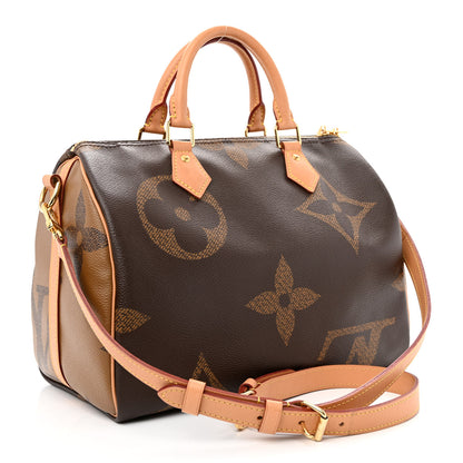 Louis Vuitton Reverse Monogram Giant Speedy Bandouliere 30 3 of 11