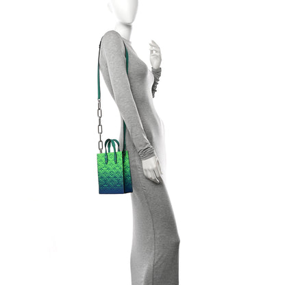Louis Vuitton Taurillon Illusion Sac Plat XS Bleu Vert 2 of 9