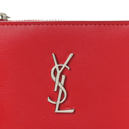 Saint Laurent Calfskin Fragments Flap Wallet Red 8 of 8