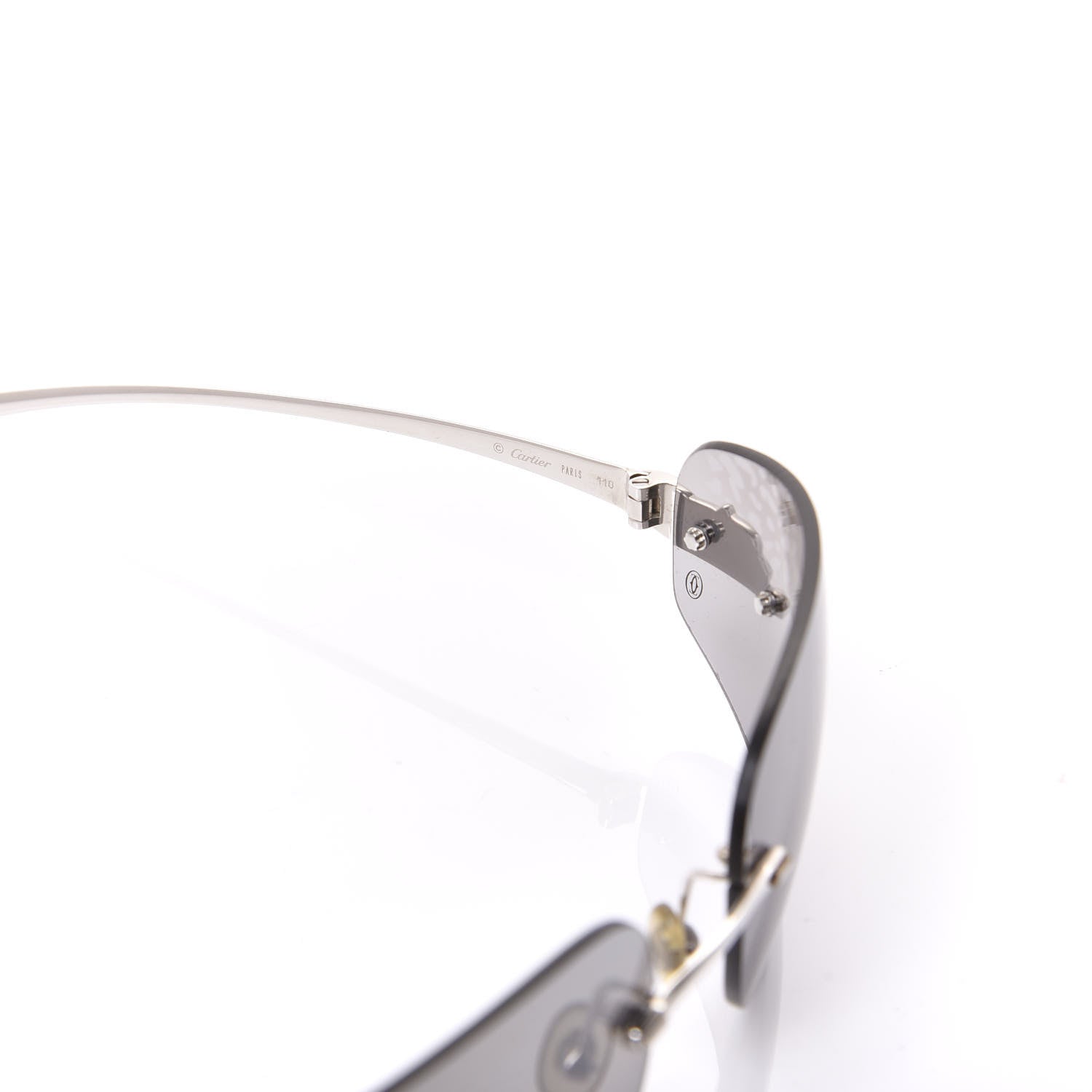 Cartier Panthere De Sunglasses Black Silver 4 of 7