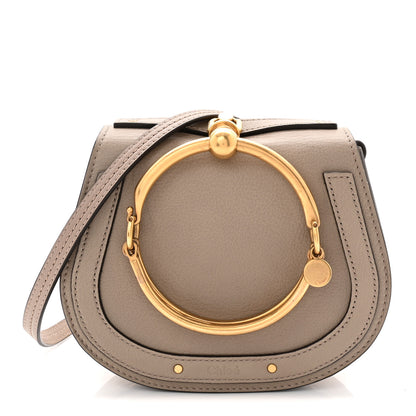 Chloe Calfskin Suede Small Nile Bracelet Bag Motty Grey 1 of 10