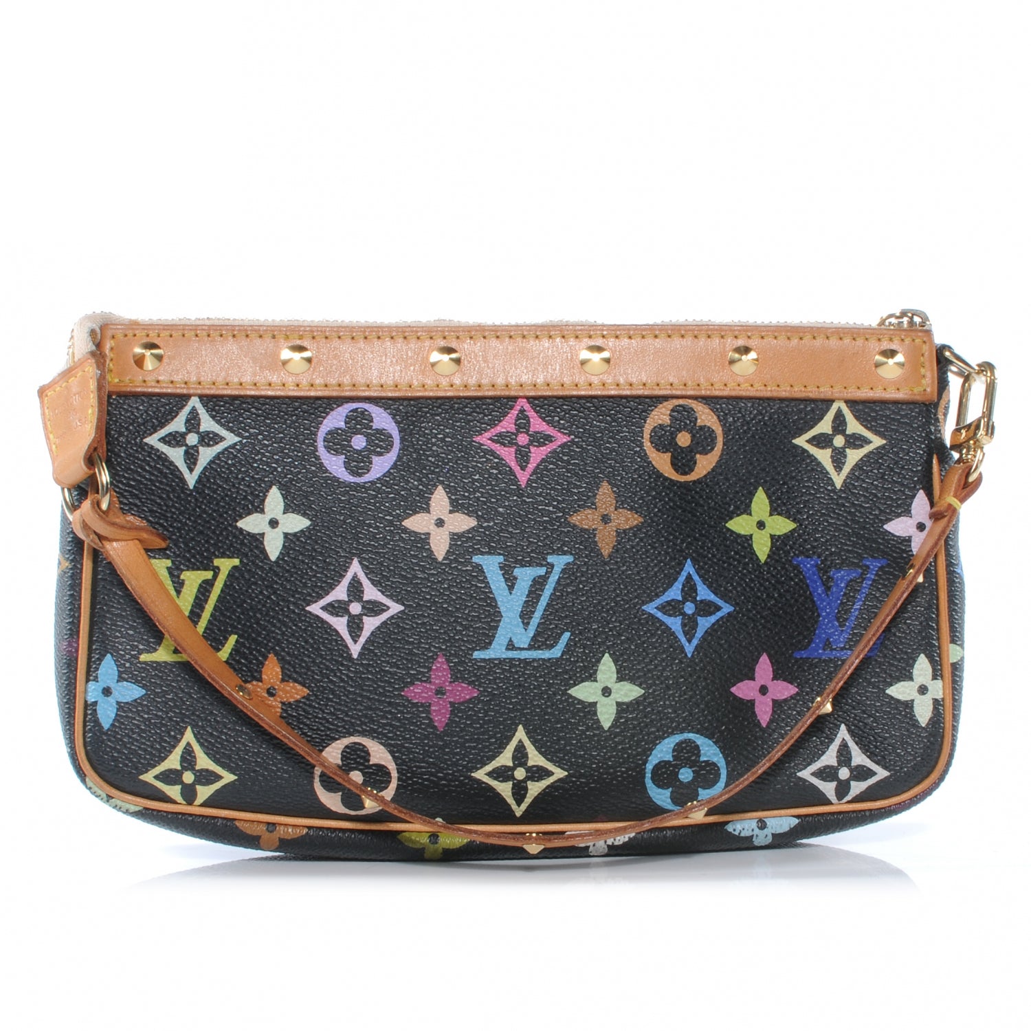 Louis Vuitton Monogram Multicolor Pochette Accessories Black 1 of 8