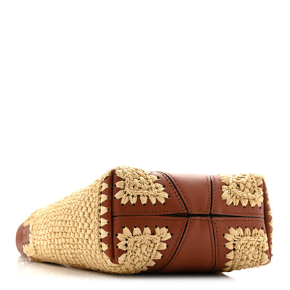 Chloe Raffia Calfskin Small Spin Tote Clay Brown 4 of 11