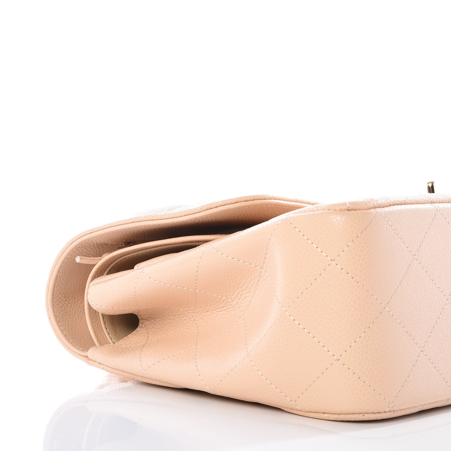 Chanel Caviar Quilted Jumbo Double Flap Beige Clair 8 of 10