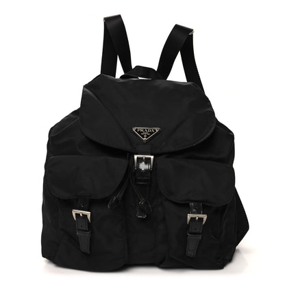 Prada Nylon Vela Medium Backpack Black 1 of 11