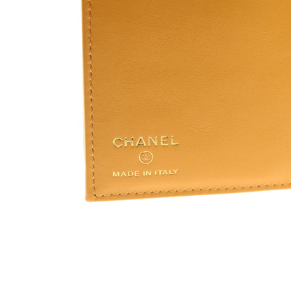 Chanel Lambskin Quilted Chanel 19 Passport Holder Yellow 6 of 7