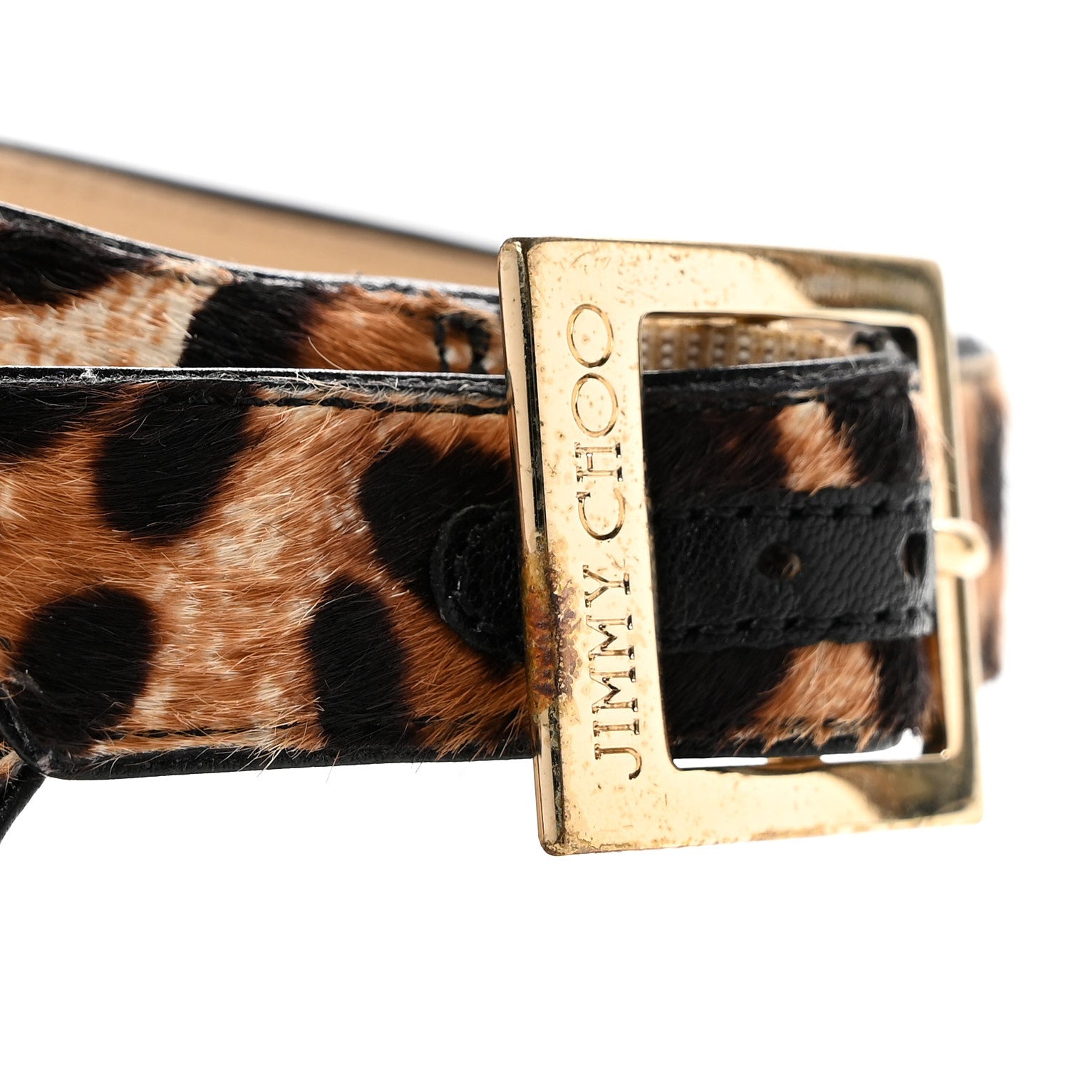 Jimmy Choo Pony Hair Leopard Helena Pumps 34 Natural 9 of 11