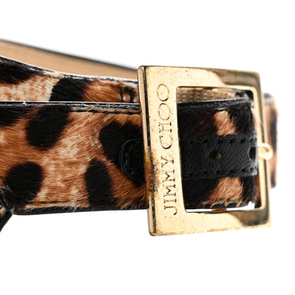 Jimmy Choo Pony Hair Leopard Helena Pumps 34 Natural 9 of 11