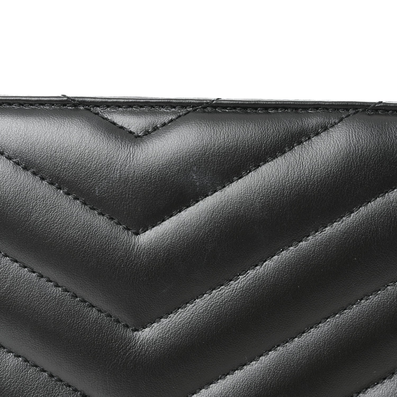 Saint Laurent Calfskin Y Quilted Monogram Monochrome Large Loulou Chain Satchel Black 13 of 21