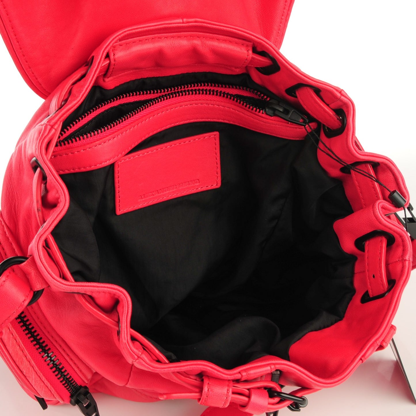 Lambskin Marti Backpack Poppy Matte Black Hardware