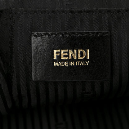 Fendi Patent Canvas Small Chameleon Tote Black 6 of 10