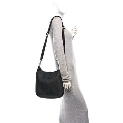 Hermes Taurillon Clemence Evelyne III PM Black 2 of 12