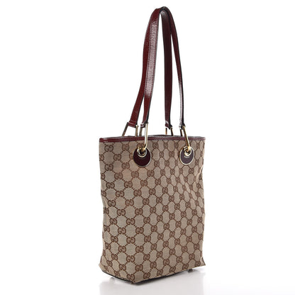 Gucci Monogram Small Eclipse Tote Red 3 of 12