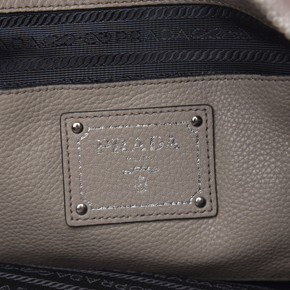 Prada Vitello Daino Shoulder Bag Pomice 6 of 12